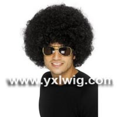 Black Funky Afro Wig