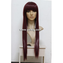 Red Long Straight Synthetic Hair