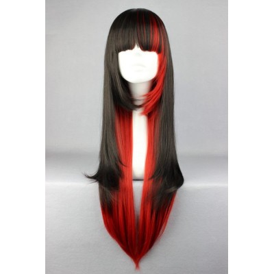 Long Straight Two Color Tone Cosplay Wig