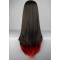 Long Straight Two Color Tone Cosplay Wig