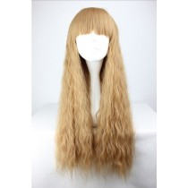 Long Small Curl Blonde Cosplay Wig,Anime Wig