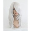 55cm Medium Nabari no Ou-kurookano shijima Silver White Anime Cosplay Costume Wig