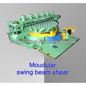 Modular swing beam shear