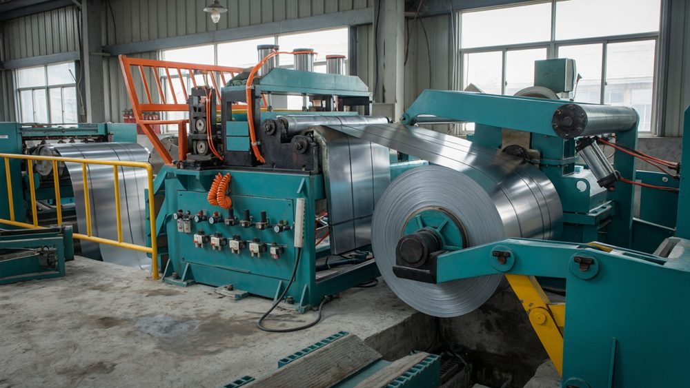 ZJ1250 slitting line in factory