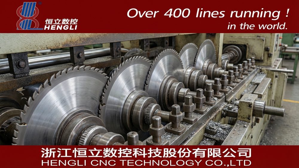 Circular blades on slitting line
