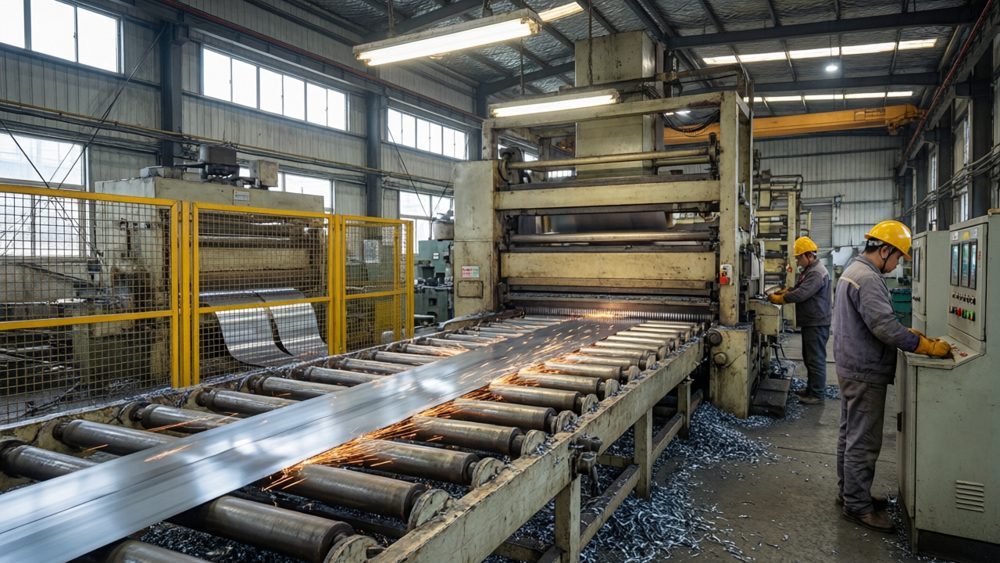 Metal strip cutting application