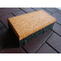 Rubber tiles for sidewalks