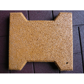 Dog-Bone shape rubber paver tile