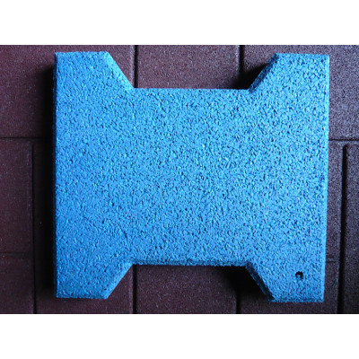 Bone shape rubber paver tile