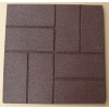 Brick-top rubber tile