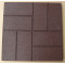 Brick-top rubber tile