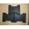 Bone shape rubber tile（black）
