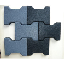 Bone shape rubber Paver tile