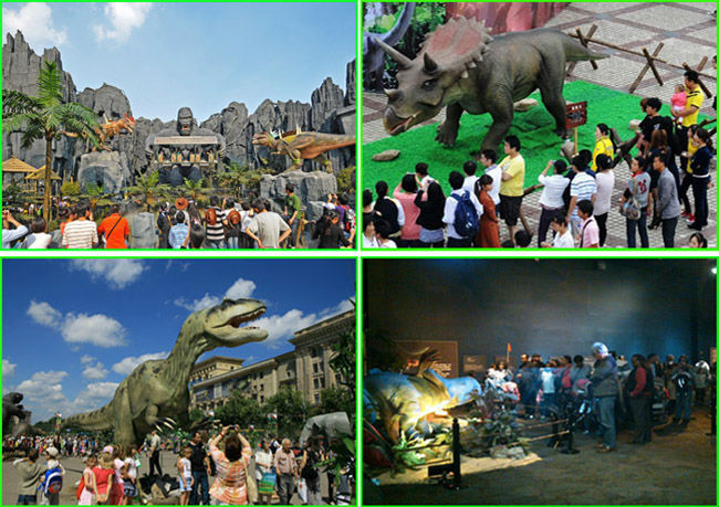 Amusement Park Dinosaur Ride