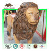 Life Size Fiberglass Lion Ride