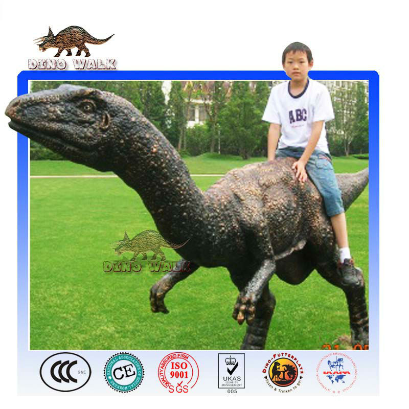 Dinosaur Sculpture as Amusement Ride