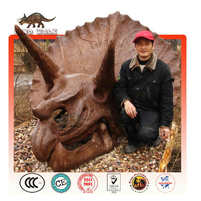 Fiberglass Triceratops Head
