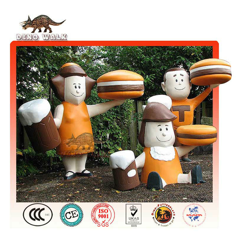 Customized Fiberglass Cartoon Figure