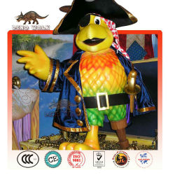 cartoon fiberglas papagei