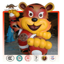 cartoon tiger maskottchen statue