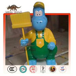 Cartoon fiberglas dinosaurier-modell