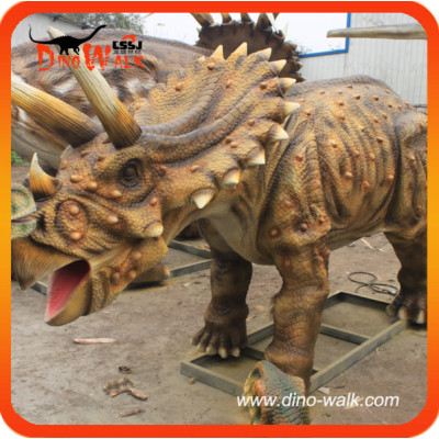 Park of animatronic triceratops