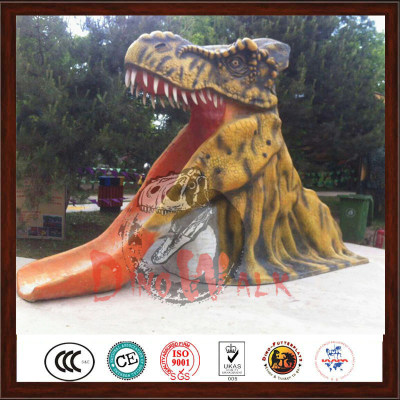 Amusement Park Popular Dinosaur Head Slide Model For Sale