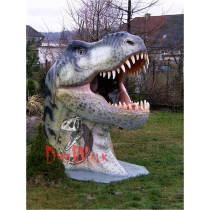 Theme Park Decoration Handmade Lifelike Dinosaur Head