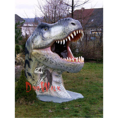 Theme Park Decoration Handmade Lifelike Dinosaur Head