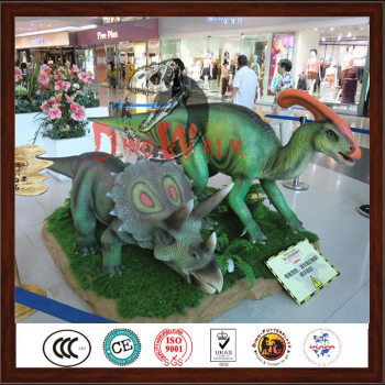 Supermarket decoration animated robotic dinosaur