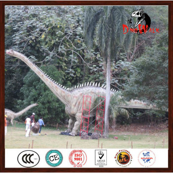 Outdoor dinosaur theme park animatronic dinosaur diplodocus