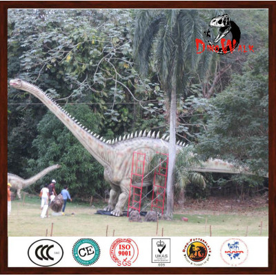 Outdoor dinosaur theme park animatronic dinosaur diplodocus