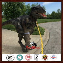 Adult walking with Animatronic Dinosaur Costume For Sale