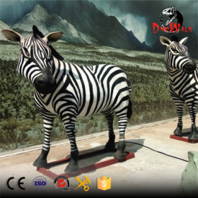 Zoo decoration high quality lifesize zebra animatronic model