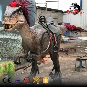 Amuseum park animatronic stationary dinosaur ride for sale