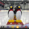 Ice Skating Life Size Fiberglass Penguin Skating for Children