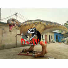 Rumania client come to factory for ordering realistic animatronic dinosaur model