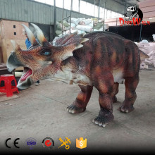 walking with animatronic Triceratops dinosaur costume