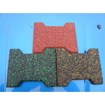 Colorful EPDM Bone Shape Rubber Tile