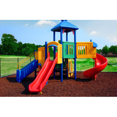 Rubber mulch for playground