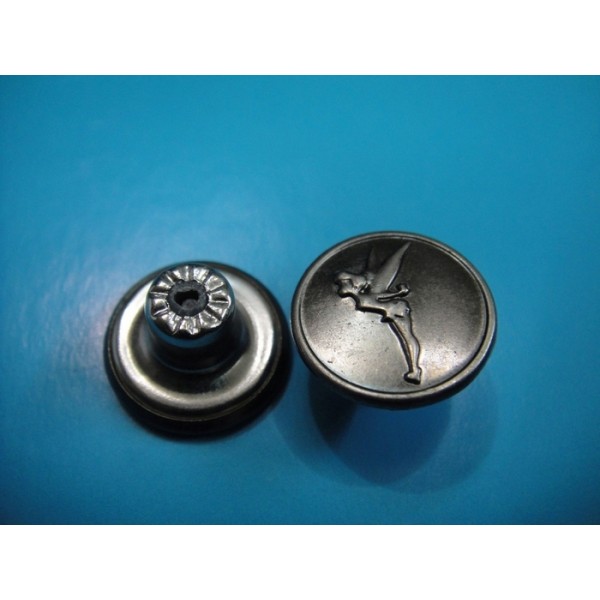 Antique Silver Fashion Jeans Button Jeans Metal Button