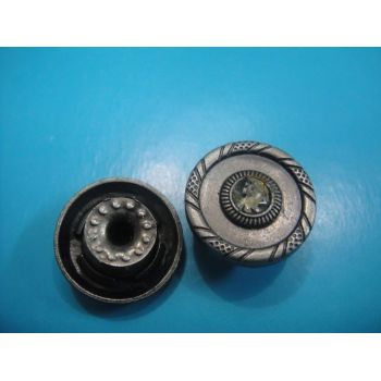 Zinc Alloy Jeans button with diamond