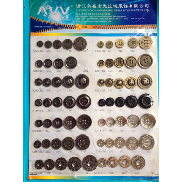 Zinc Alloy Sewing Button