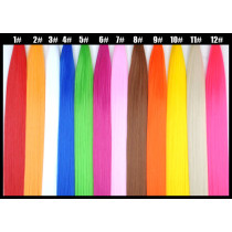 Colourful Hair Extensions Wigs 12 colours In PP97