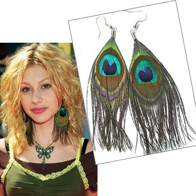 Peacock Feather Earring  - S74