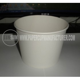 white ice cream paper cup