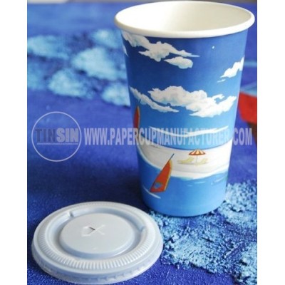 cold paper cups and lids