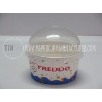 ice cream paper cup with dome lid