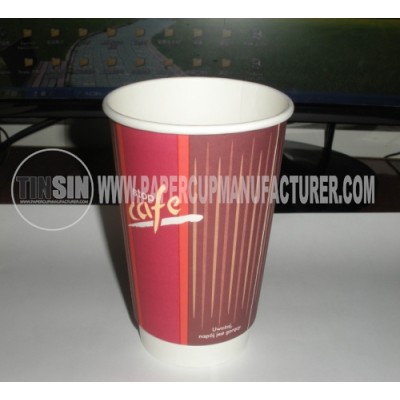 16 oz double wall paper cup for coffee