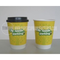 12 oz paper cups double wall with lids
